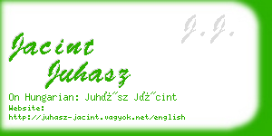 jacint juhasz business card